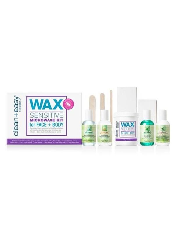 Kit micro-ondes CleanEasy Sensitive pour le visage et le corps