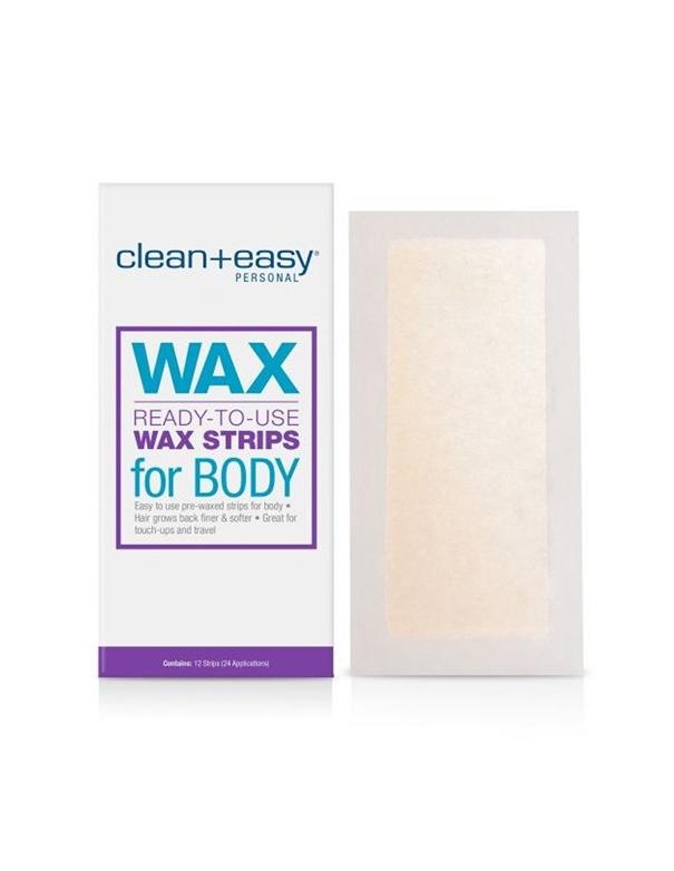 Bandes de cire prêtes à l'emploi CleanEasy pour le corps - 12 pièces