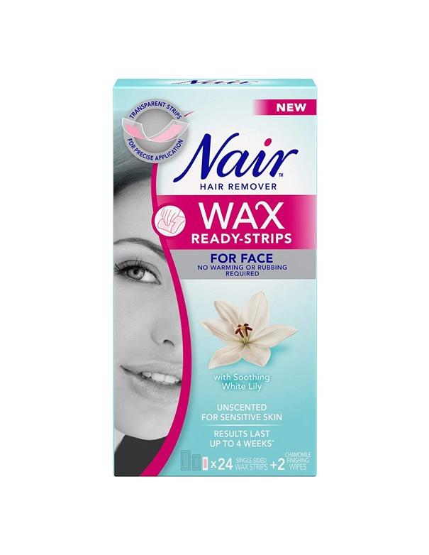 Bandes de cire Nair Ready pour le visage White Lily