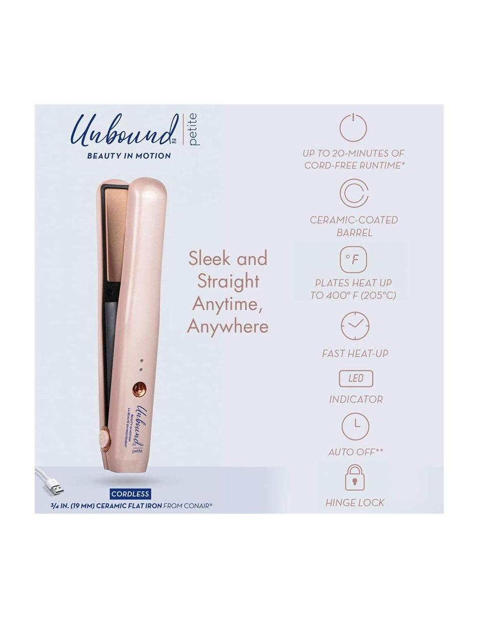 Conair Unbound Petite Lisseur sans fil 3-4 - Mini-rechargeable