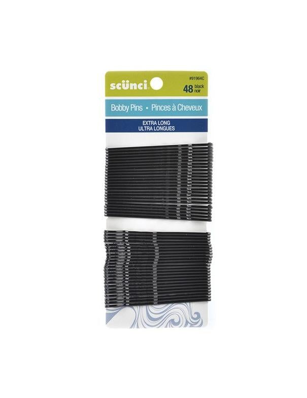 Épingles à cheveux extra longues Conair noires, 48 pièces