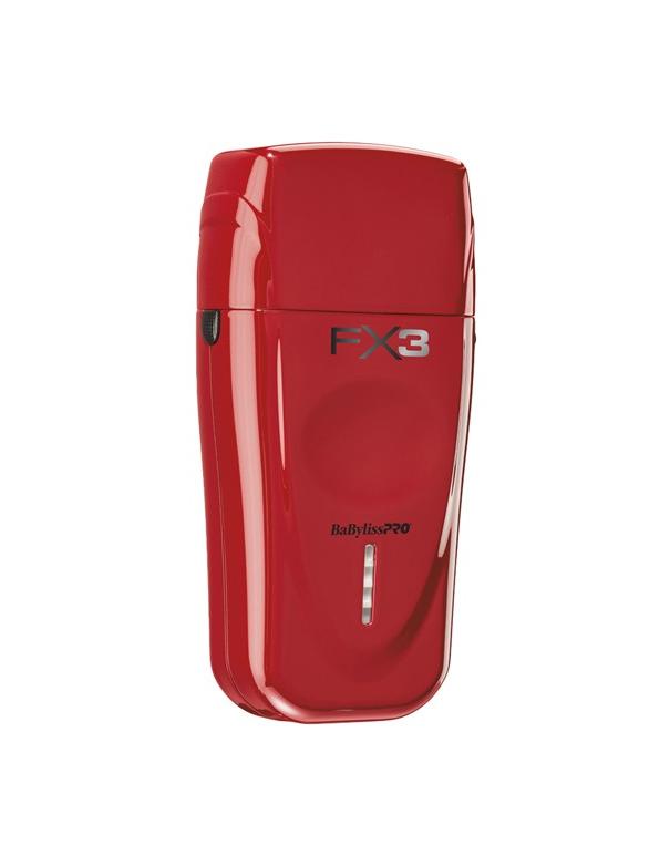Rasoir sans fil haute vitesse à double grille BabylissPro Fx3, rouge