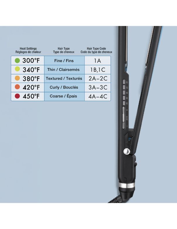BaBylissPRO Nano Titanium Ultra Slim Flat Iron 1inch - Black