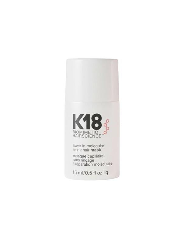 Masque capillaire réparateur moléculaire sans rinçage K18 - 15 ml