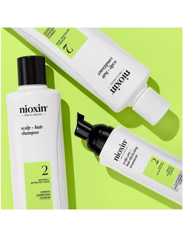 Shampoing Nioxin System 2 pour cuir chevelu et cheveux - 300 ml
