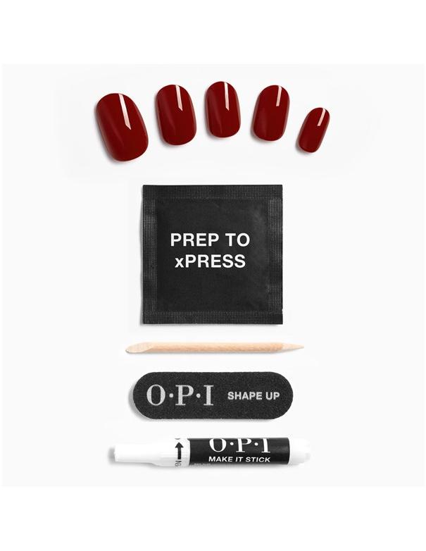 Ongles courts OPI xPRESS-ON : un café à la main