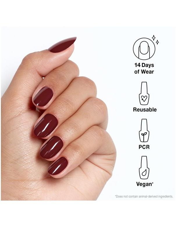 Ongles courts OPI xPRESS-ON : un café à la main