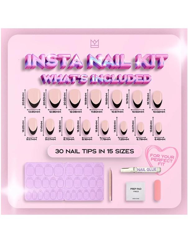 Kit de pose d'ongles à coller RPNZL - Vixen