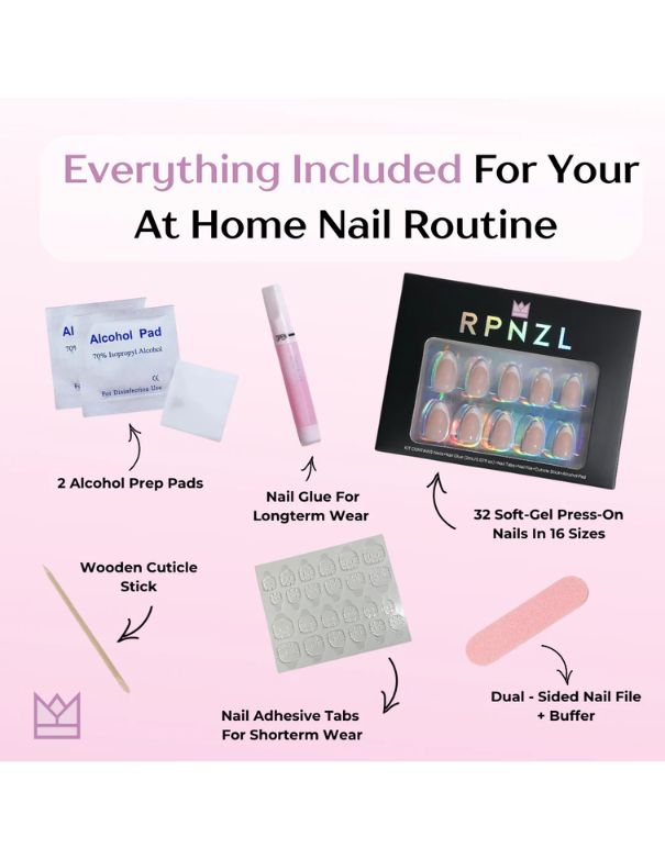 RPNZL Press-on Nail Kit - Frenchie Kiss