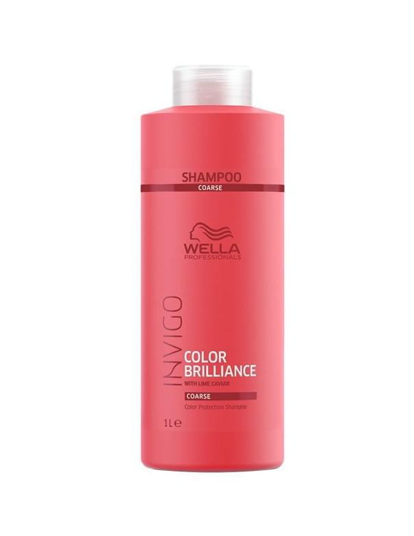 Shampooing Wella Invigo Color Brilliance pour cheveux épais - 1 L