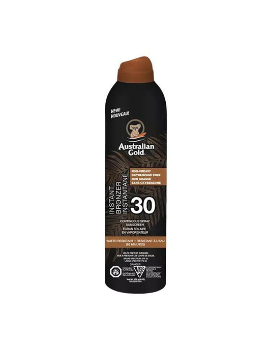 Crème solaire bronzante en spray continu Australian Gold SPF 30 - 170 g