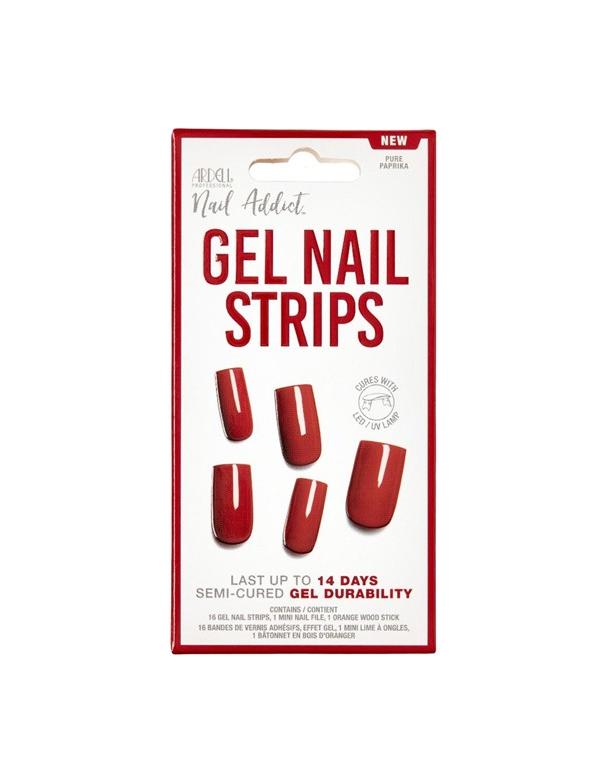 Bandes de gel pour ongles Ardell Nail Addict Pure Paprika