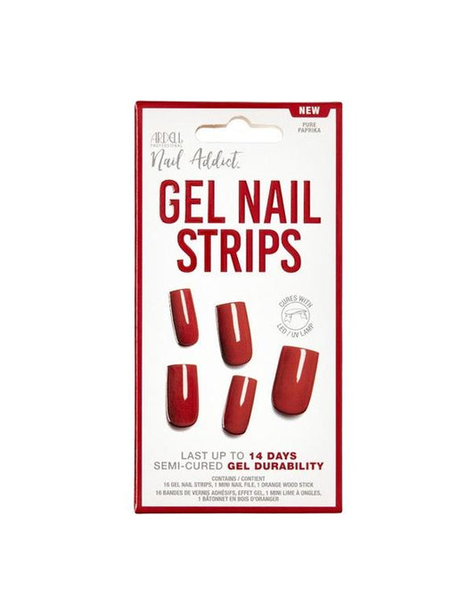 Bandes de gel pour ongles Ardell Nail Addict Pure Paprika