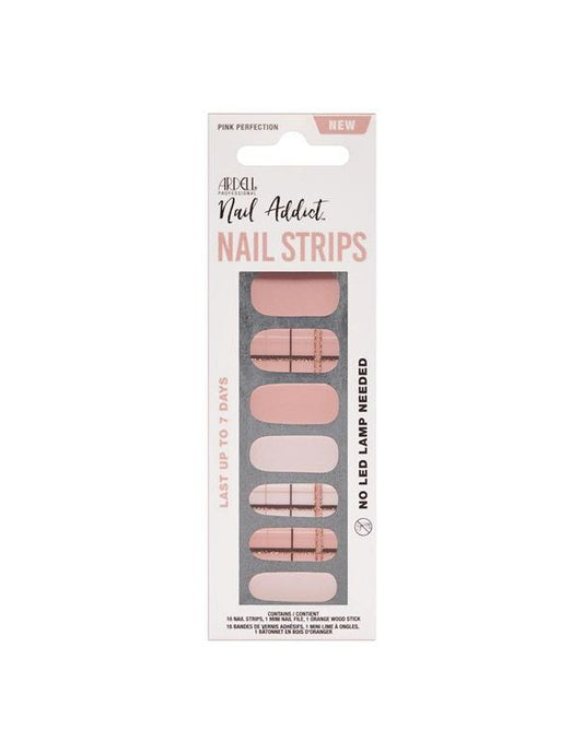 Bandes pour ongles Ardell Nail Addict - Perfection rose