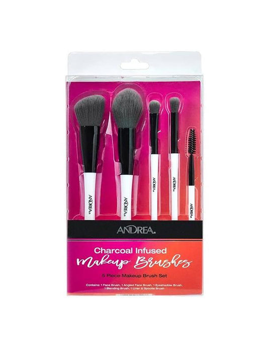 Ensemble de 5 pinceaux de maquillage infusés au charbon Ardell Andrea