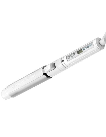 Fer à coiffer rotatif Bio Ionic Stylewinder 2,5 cm, blanc