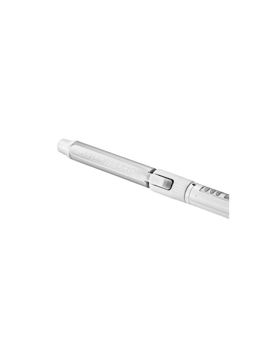 Fer à coiffer rotatif Bio Ionic Stylewinder 2,5 cm, blanc
