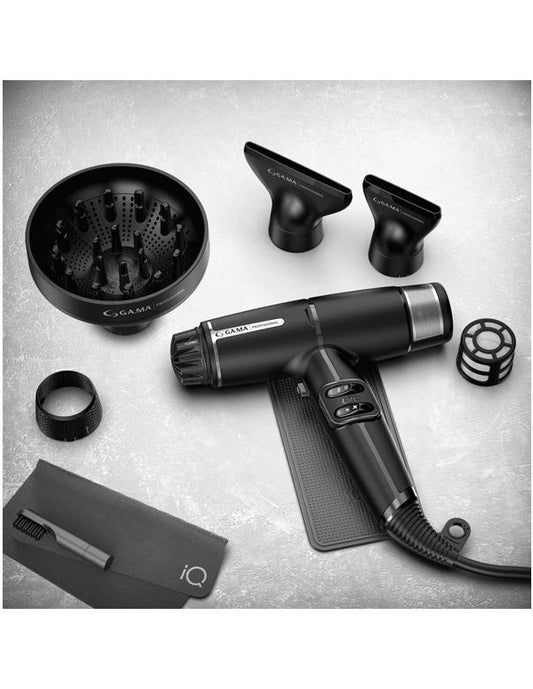 Sèche-cheveux professionnel Gama IQ Lite Noir