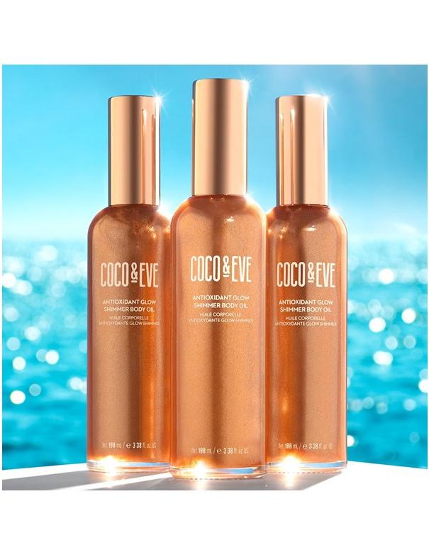 Huile corporelle scintillante antioxydante Coco &amp; Eve - 100 ml