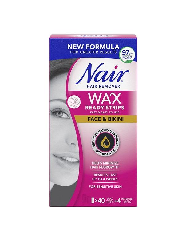 Bandes de cire Nair Ready pour le visage et le bikini