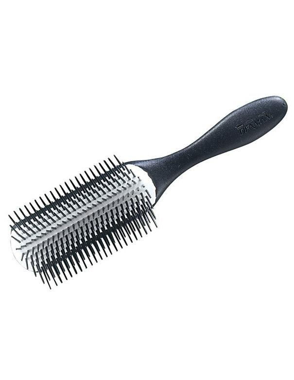 Grande brosse Denman à 9 rangs avec manche texturé