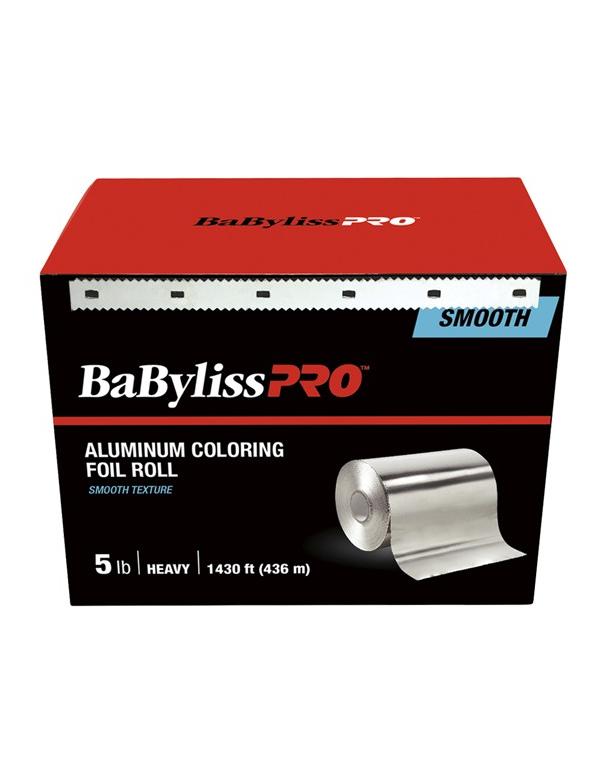 Rouleau de papier d'aluminium colorant BabylissPro lisse et épais, 430 m