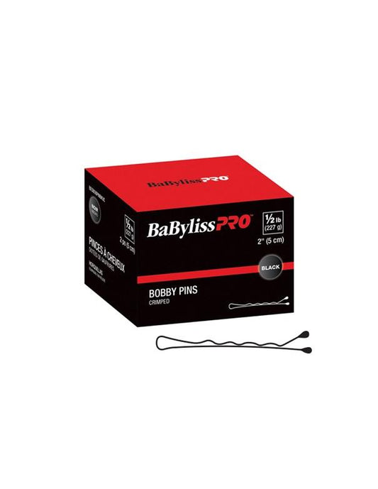 2 épingles à cheveux serties BaBylissPro noires