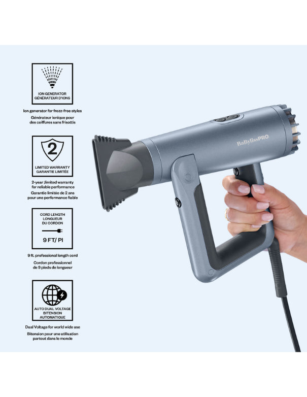 BaBylissPRO Nano Titanium Airsquare Professional Dryer