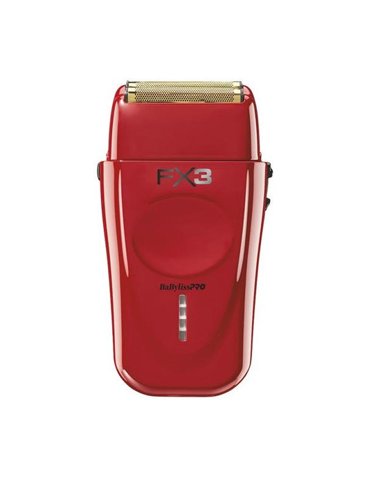 Rasoir sans fil haute vitesse à double grille BabylissPro Fx3, rouge
