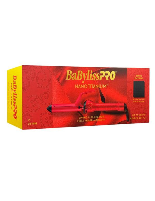 Boucleur automatique BabylissPro Nano Titanium MiraCurl 1-1-4 Rouge