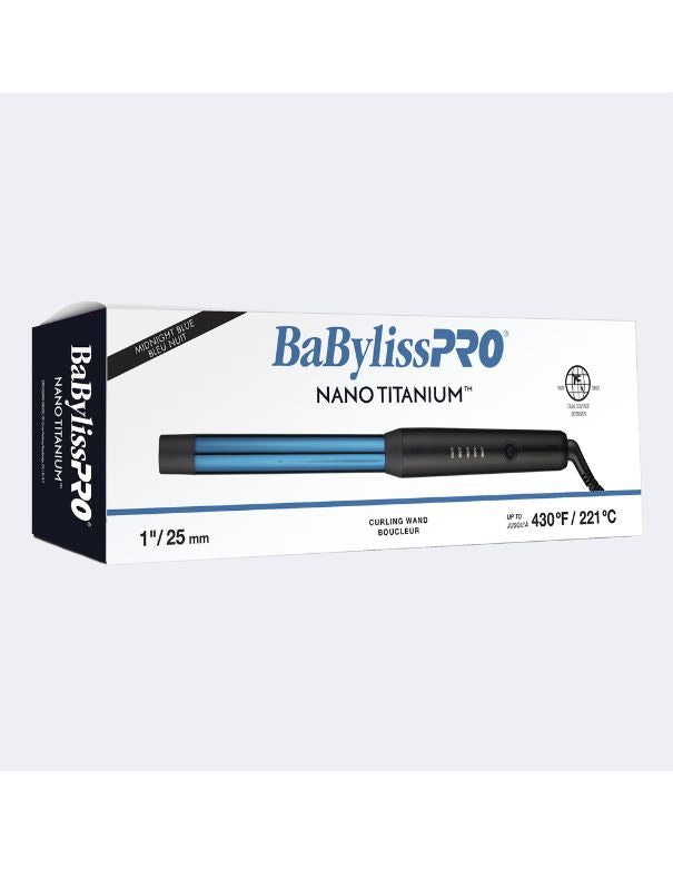 Fer à boucler BaBylissPRO Nano Titanium (bleu nuit) 1"
