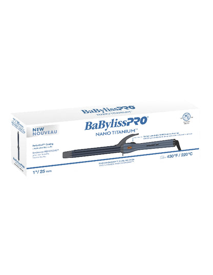 BaBylissPRO Nano Titanium PrecisionGrip Curling Iron 1