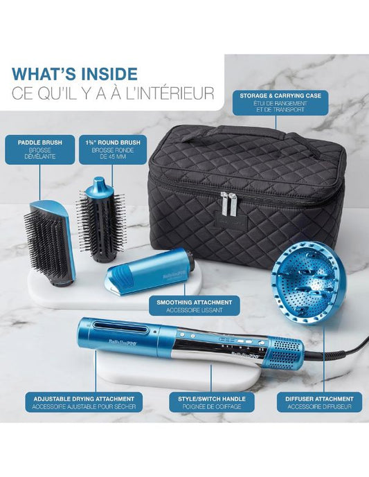 BaBylissPRO Nano Titanium Style/Switch IONIC MULTI-STYLER &amp; SÉCHE-LINGE 5 en 1