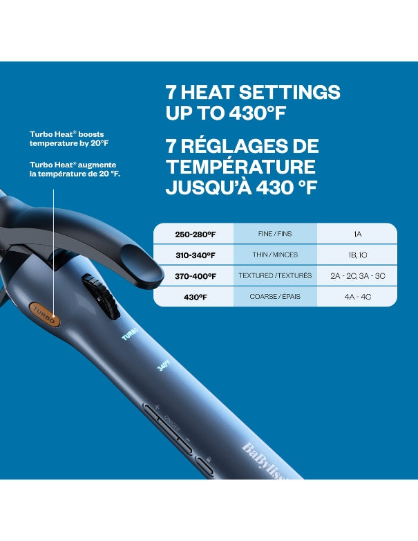 BaBylissPRO Nano Titanium PrecisionGrip Curling Iron 1