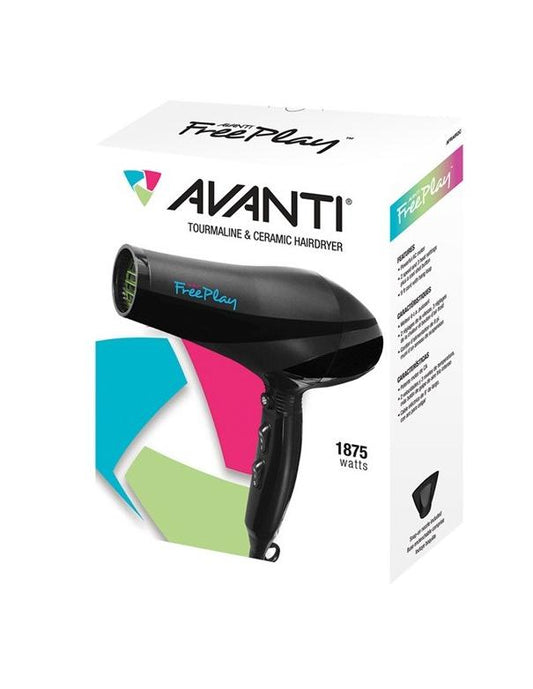 Sèche-cheveux Avanti FreePlay en tourmaline et céramique