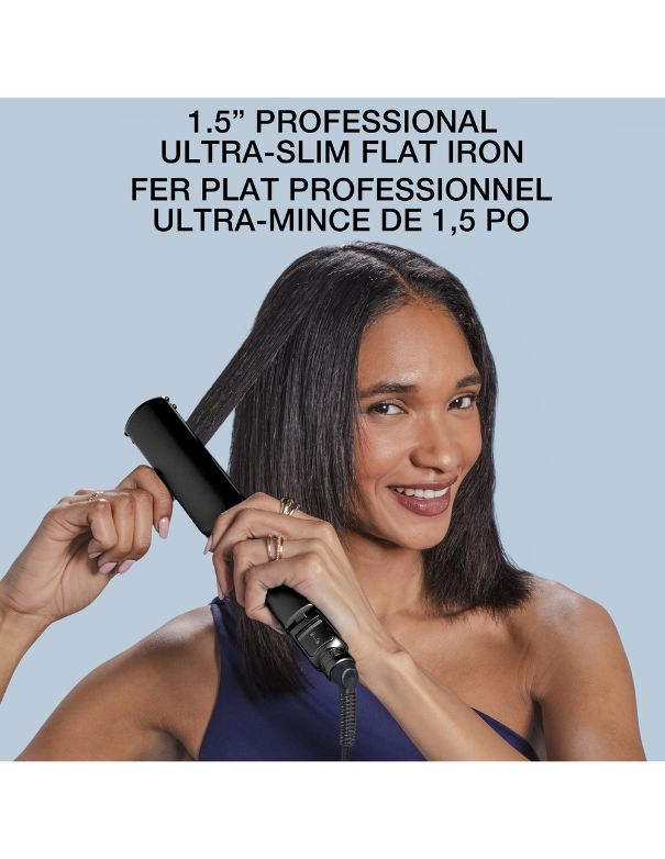 BaBylissPRO Nano Titanium Ultra Slim Flat Iron 1-1/2 - Black