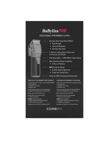 BaBylissPRO COREFX Tondeuse de performance professionnelle