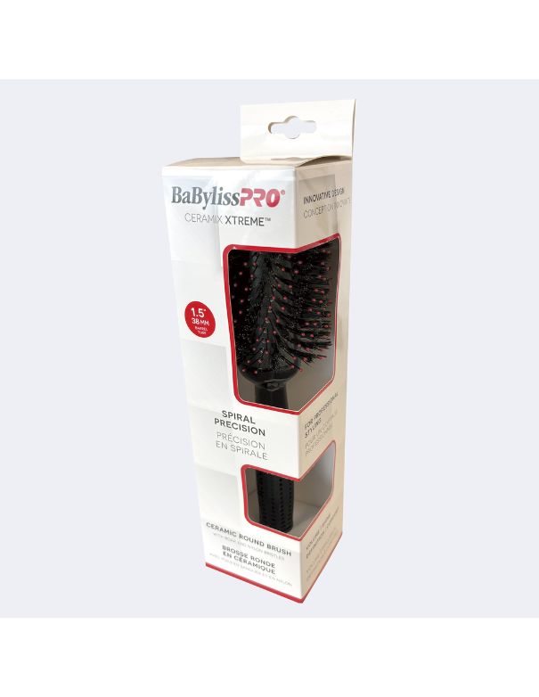 Brosse ronde spirale en céramique BabylissPro 38 mm