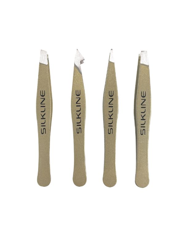 Ensemble de mini pinces à épiler professionnelles Silkline