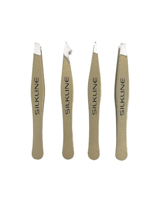 Ensemble de mini pinces à épiler professionnelles Silkline