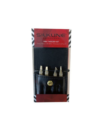 Ensemble de mini pinces à épiler professionnelles Silkline
