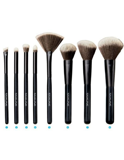 Ensemble de 8 pinceaux de maquillage Silkline