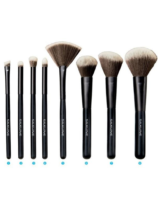 Ensemble de 8 pinceaux de maquillage Silkline