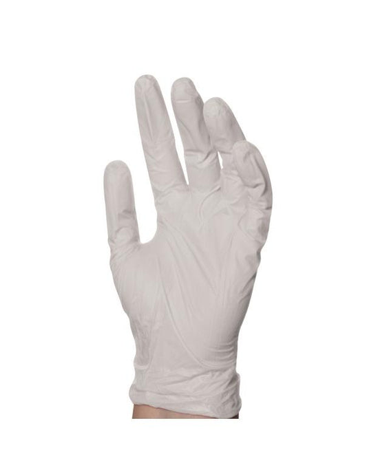 Gants jetables en vinyle BabylissPro, taille L, blancs