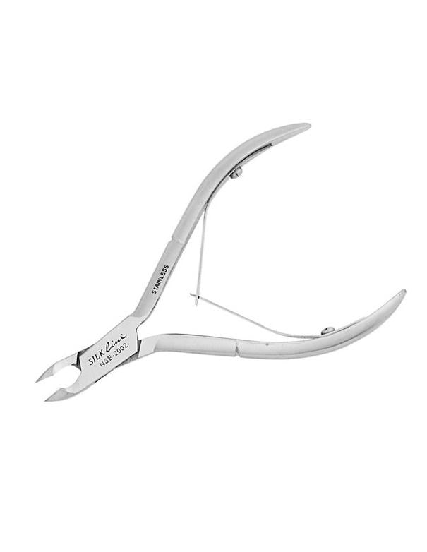 Pince à cuticules en acier inoxydable Silkline (quart de mâchoire)