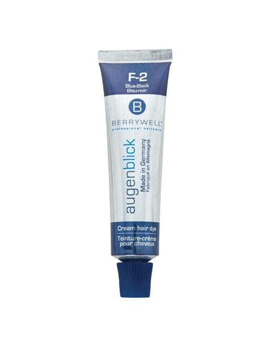 Crème colorante capillaire esthétique Berrywell bleu noir F-2C