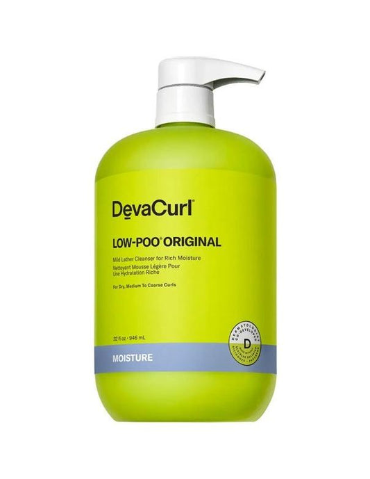 Nettoyant mousse doux DevaCurl Low-Poo Original - 946 ml