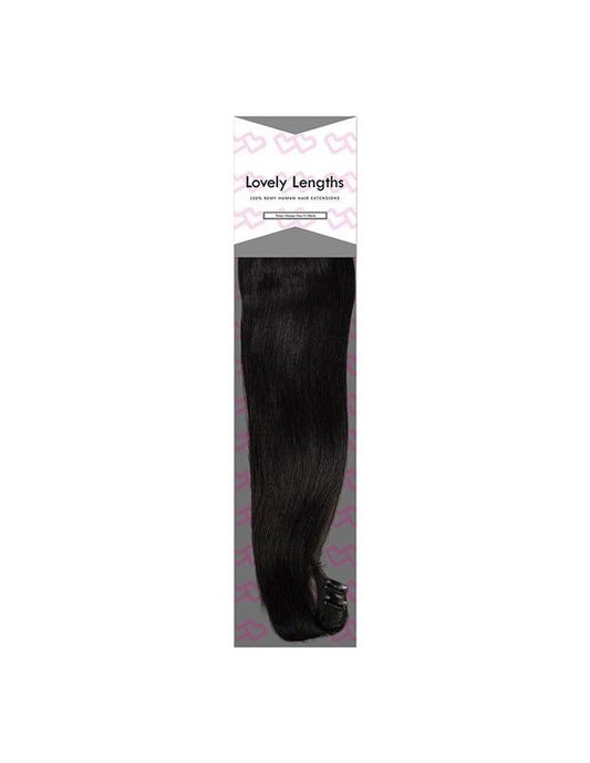 Extensions à clips Lovely Lengths 20 pouces 1 noir