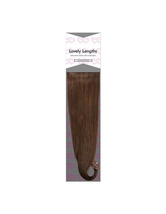 Extensions à clips Lovely Lengths 20 pouces, 8 châtain miel