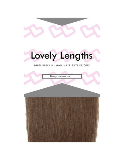 Extensions à clips Lovely Lengths 20 pouces, 8 châtain miel
